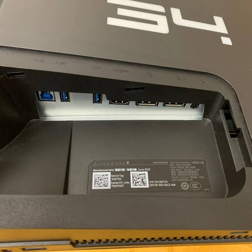 Dell AW3423DWF Monitors Black New