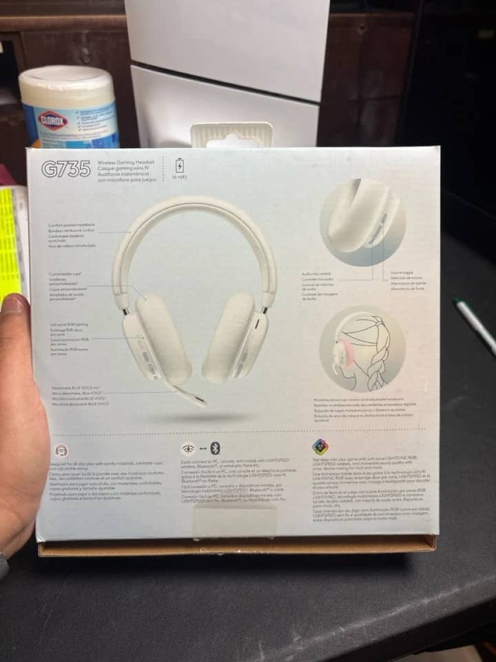 Logitech G735 Headphones & Earbuds Blue New
