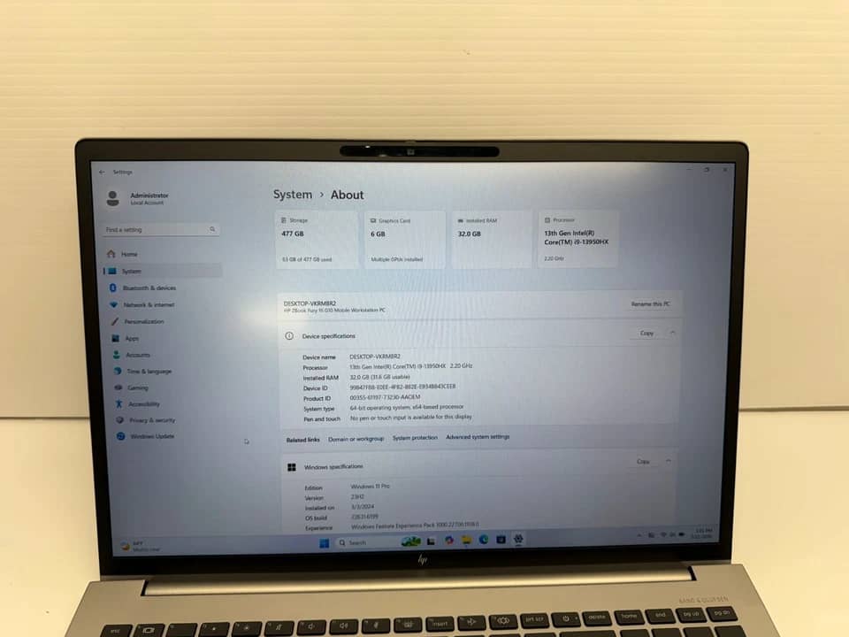HP ZBook Fury 16 G10 Computers 2TB 64GB Used - Good