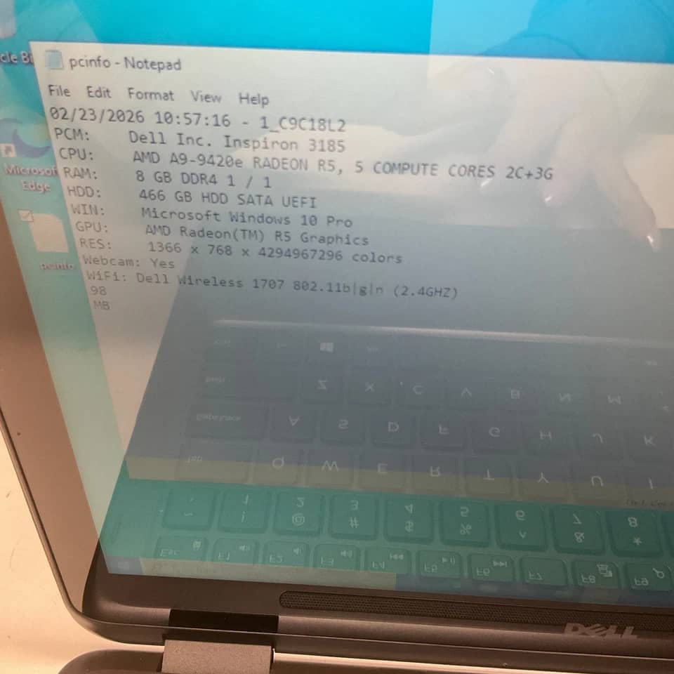 Dell Inspiron 3185 Computers 32GB 4GB Used - Good