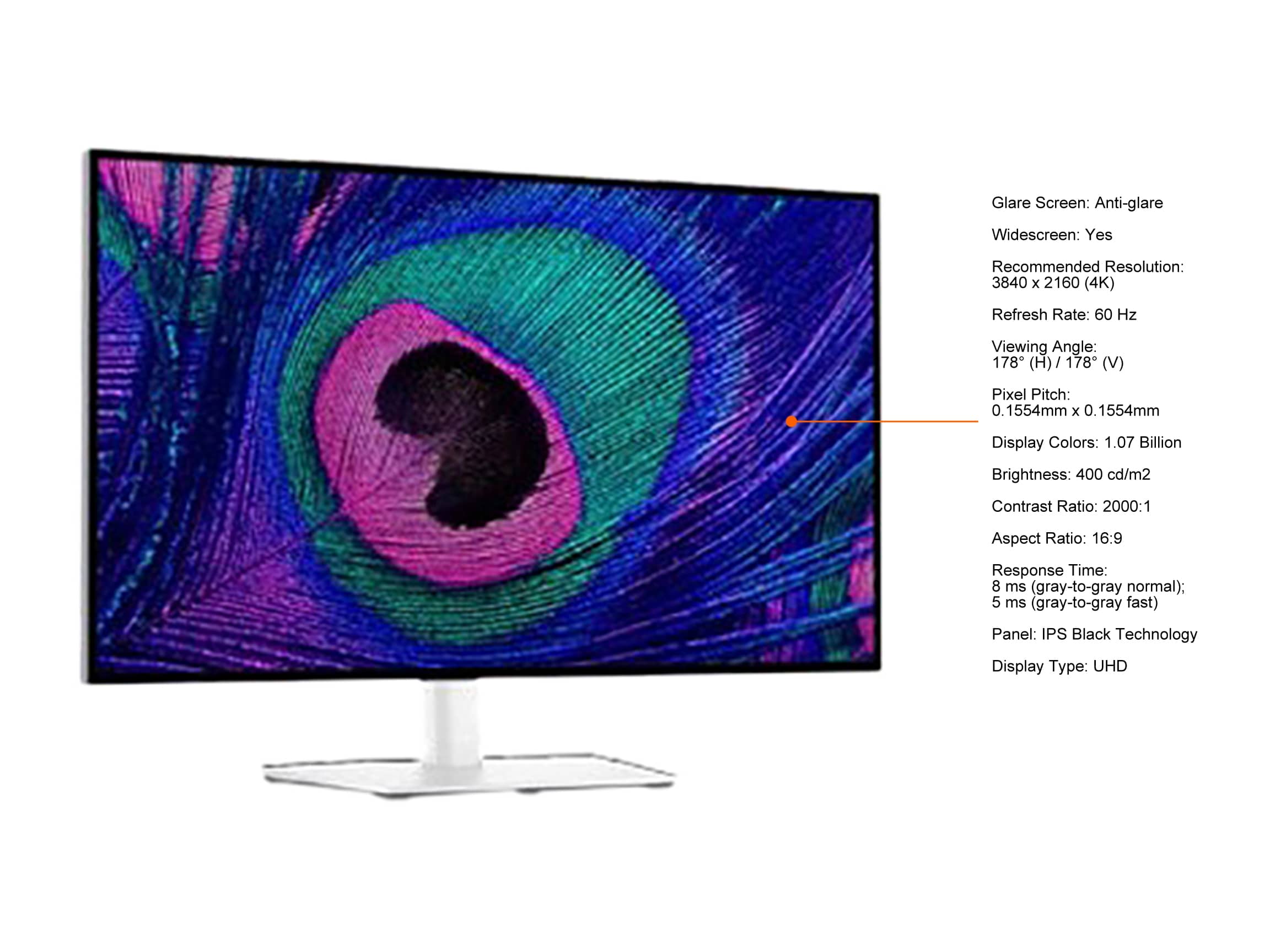 Dell U2723QE Monitors Black New