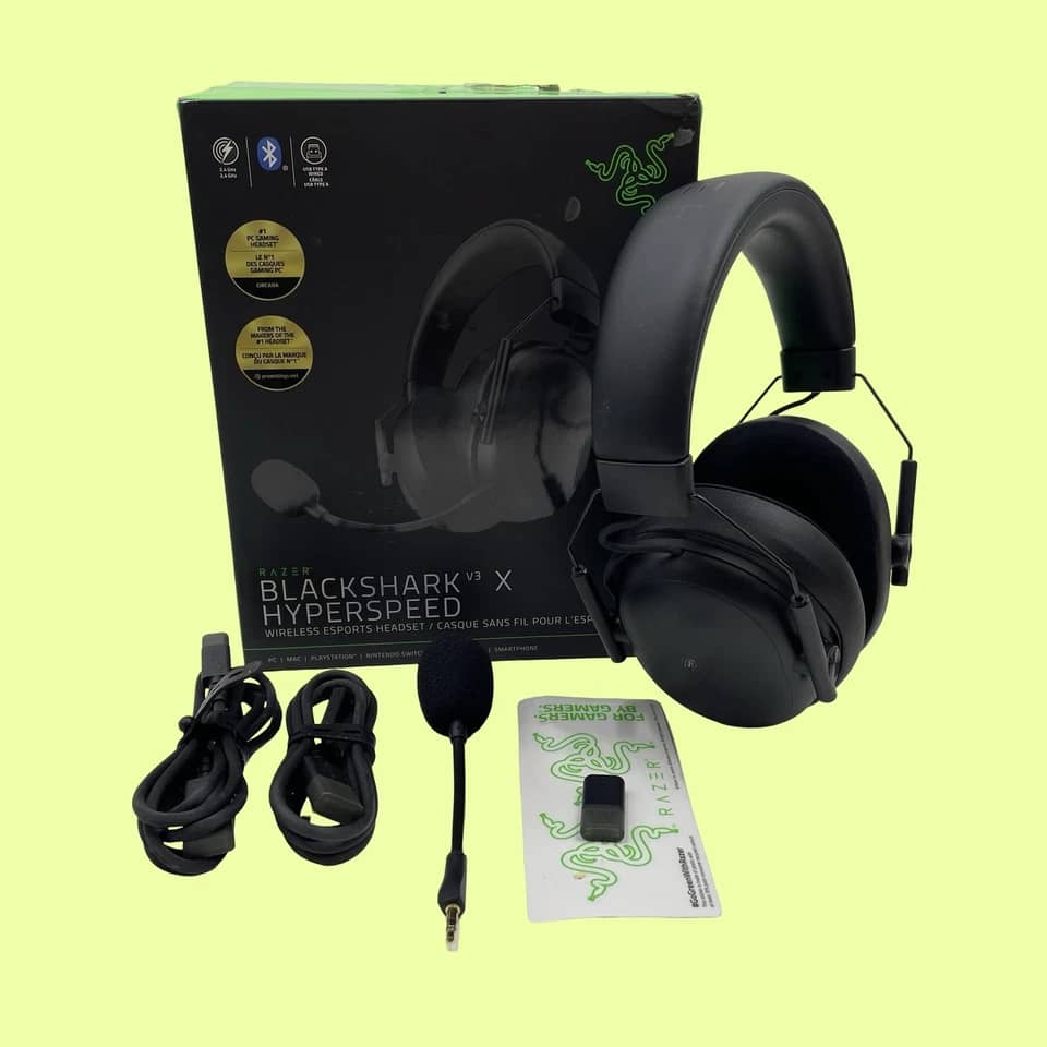 Razer BlackShark V3 X HyperSpeed Headphones & Earbuds New
