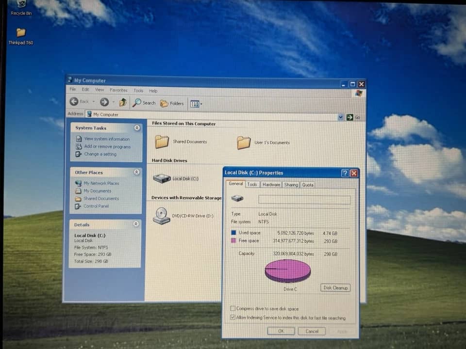 Lenovo ThinkPad T60 Computers 160GB 2GB Used - Good