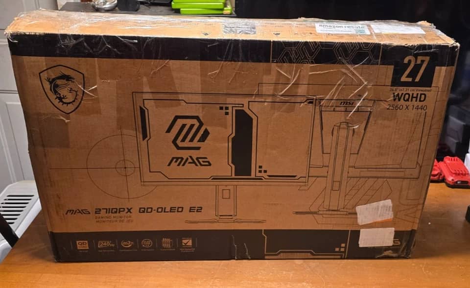 MSI MAG 271QPX QD-OLED Monitors Black New