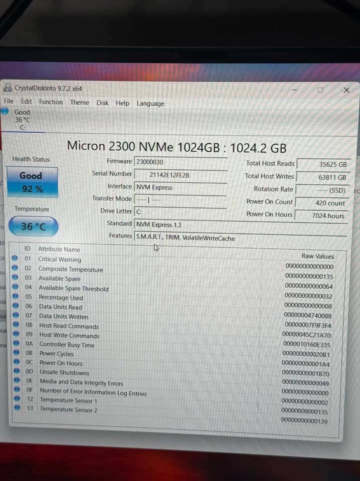 Dell XPS 17 9700 Computers 1TB 16GB Used - Good