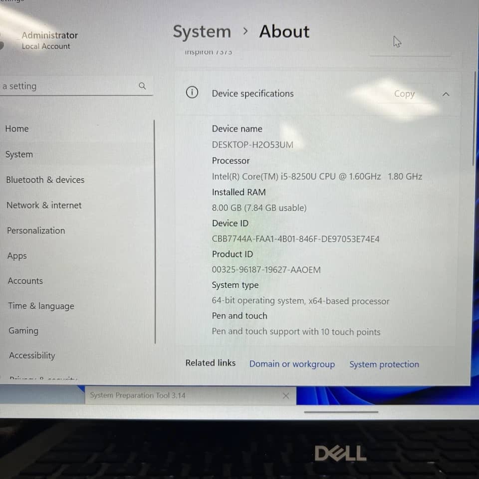 Dell Inspiron 7373 Computers 128GB 8GB Used - Good