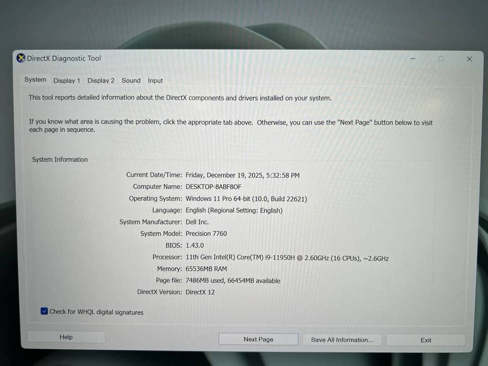 Dell Latitude 7760 Computers Open-Box Excellent 256GB 16GB