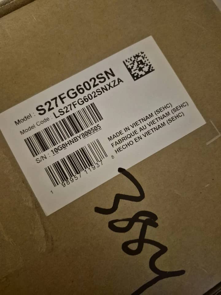 Samsung LS27FG602S Monitors New