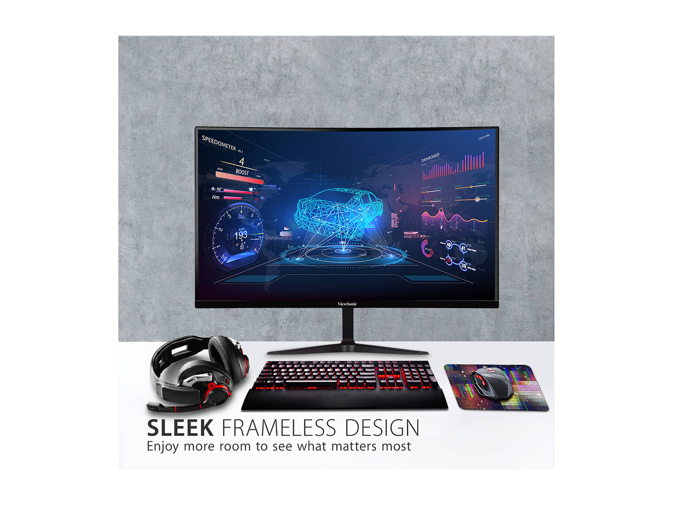 ViewSonic VX3218-PC-MHD Monitors Black New