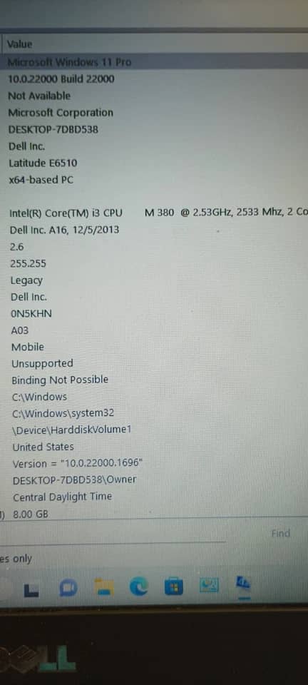 Dell Latitude 6510 Computers 320GB 8GB Refurbished - Excellent