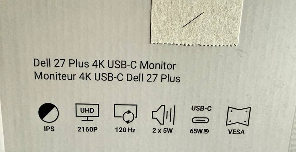 Dell S2725QC Monitors For parts or not working