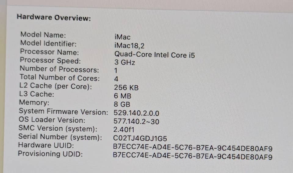 Apple iMac (2017) Computers 1TB 28GB Refurbished - Acceptable