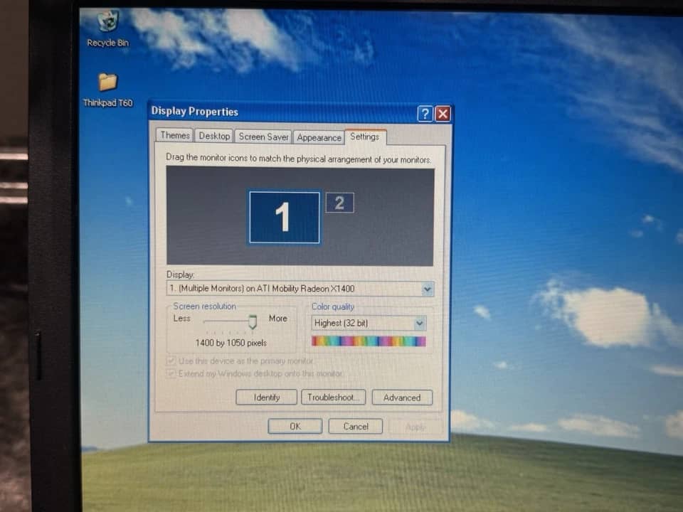 Lenovo ThinkPad T60 Computers 160GB 2GB Used - Good