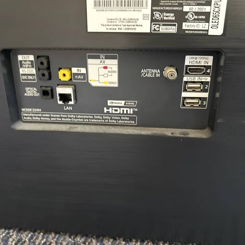 LG OLED65C3PUA TVs Silver Used - Good