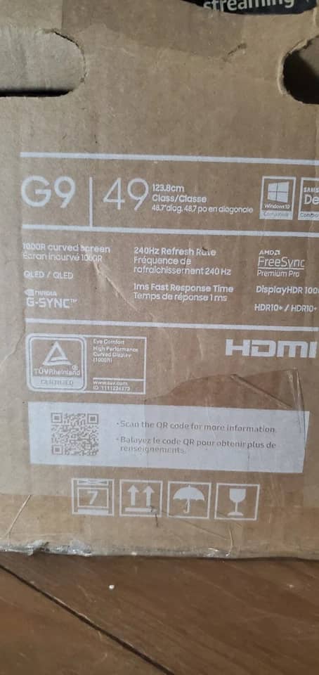 Samsung Odyssey Neo G9 Monitors Silver New