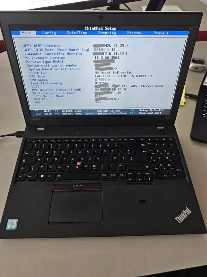 Lenovo ThinkPad T560 Computers 1TB 16GB Refurbished - Excellent