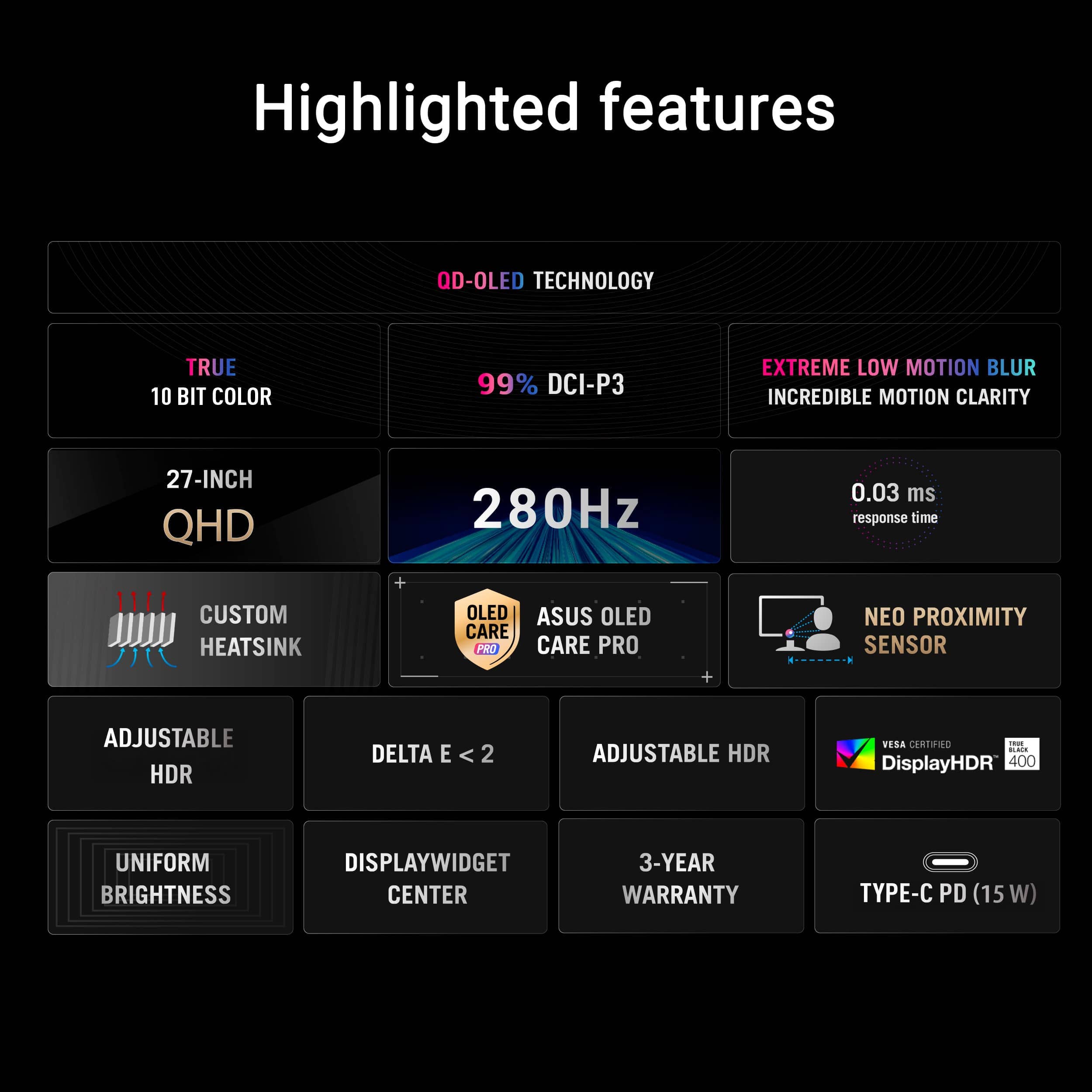 ASUS XG27ACDMS Monitors New