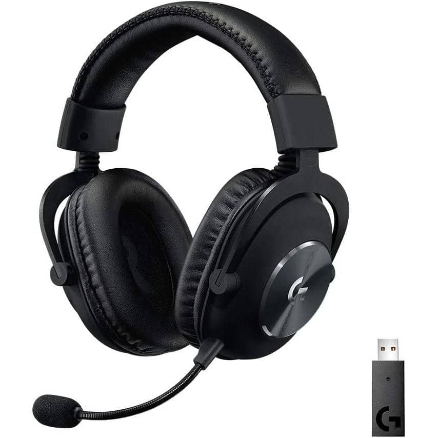 Logitech G Pro X Wireless Headphones & Earbuds Black Refurbished - Excellent