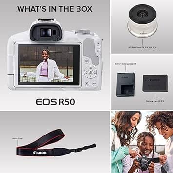 Canon EOS R50 Digital Cameras Black New