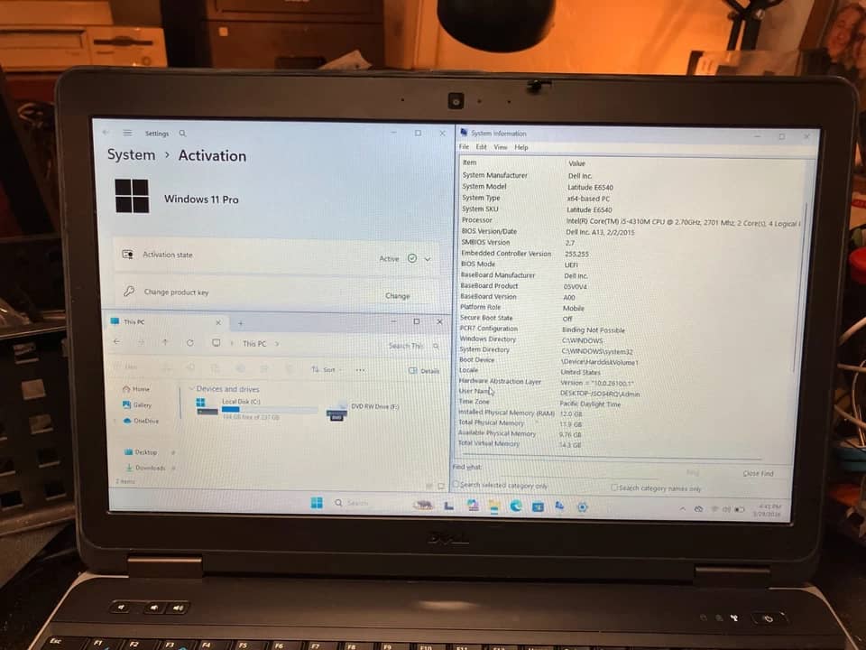Dell Latitude 6540 Computers 1000GB 16GB Used - Good
