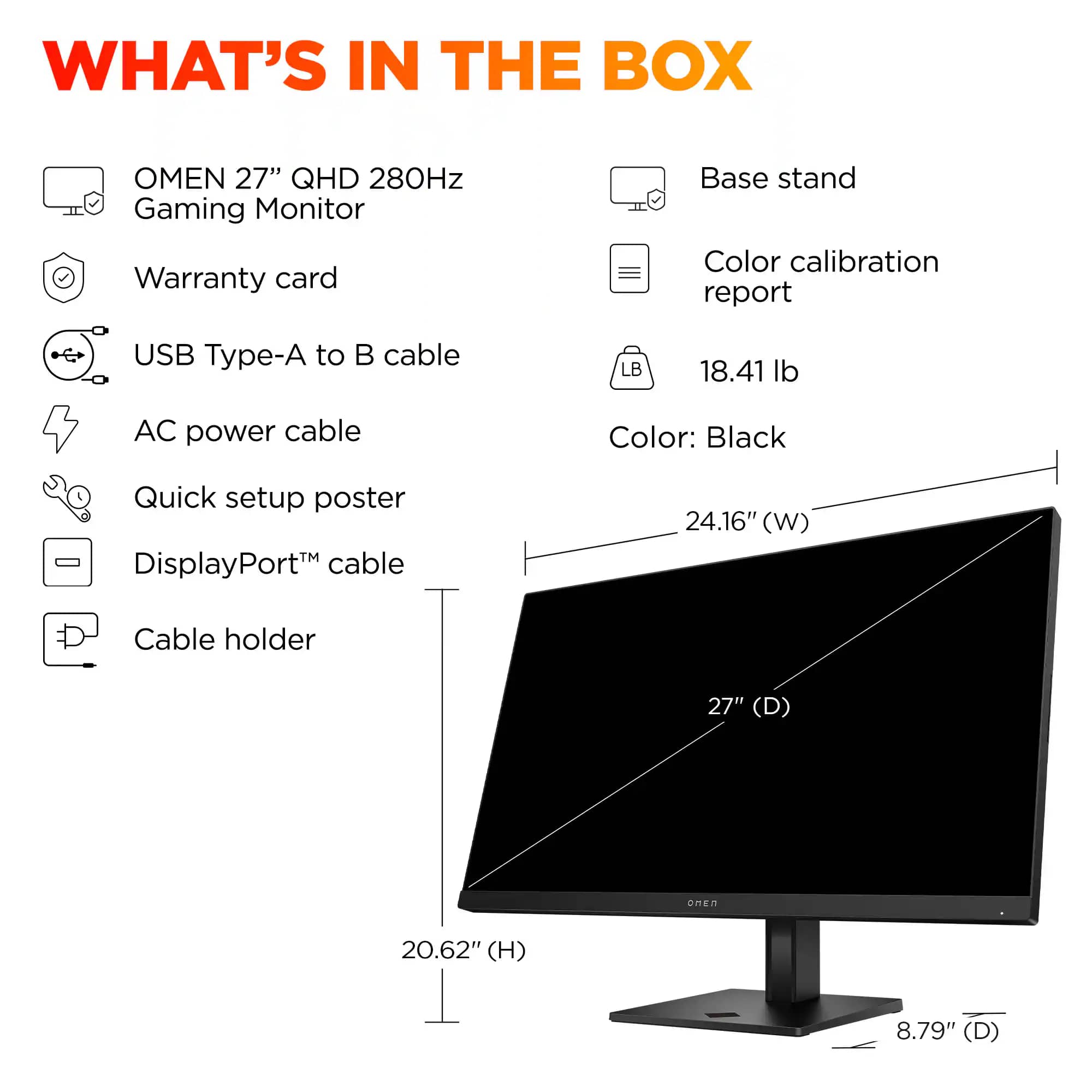 HP OMEN 27qs G2 Monitors New