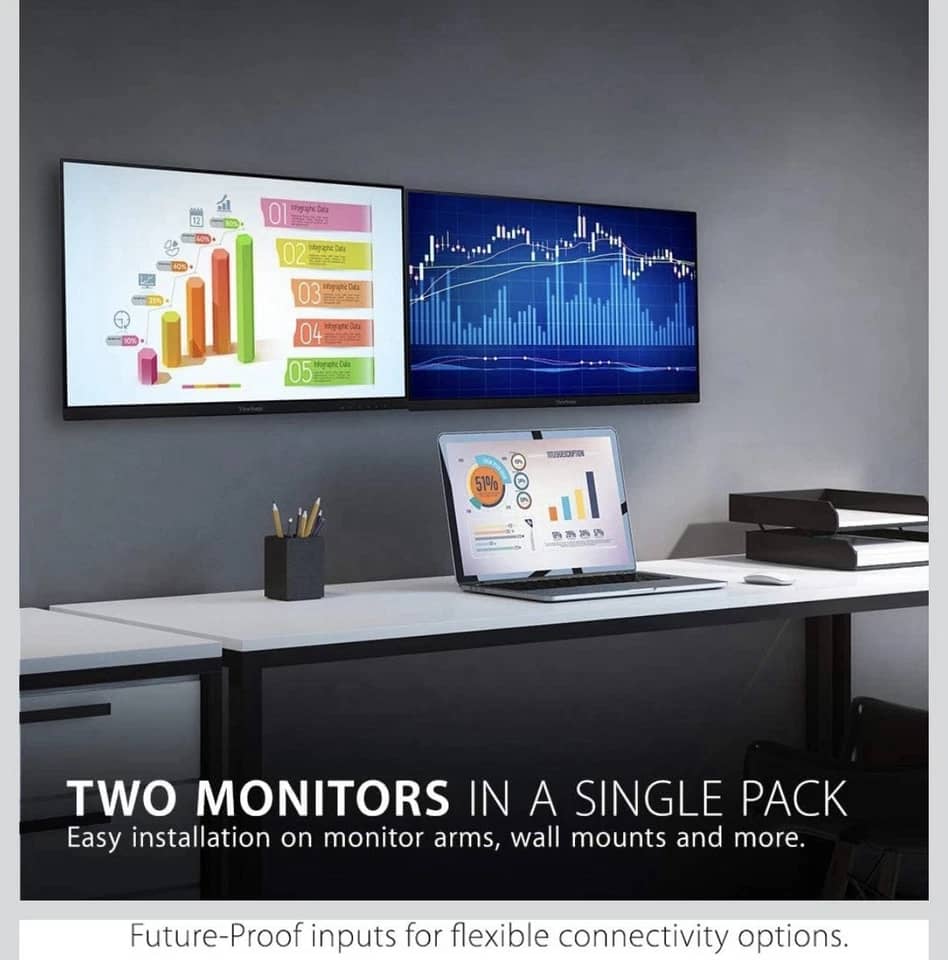 ViewSonic VA2256-MHD_H2 Monitors Black New