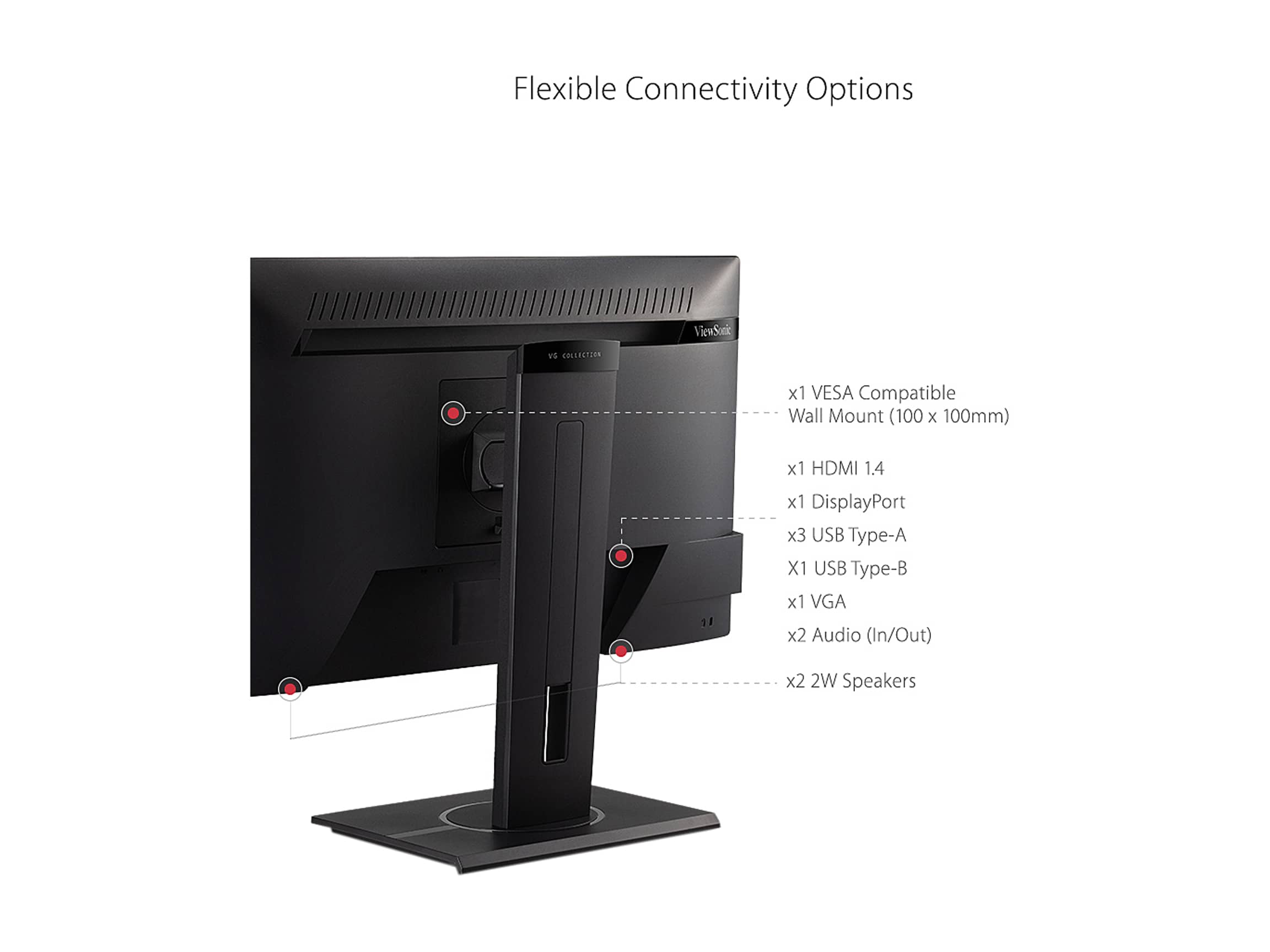 ViewSonic VG2440 Monitors Blue New