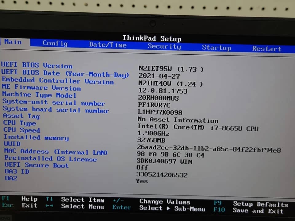 Lenovo ThinkPad P43s Computers 256GB 16GB Used - Good