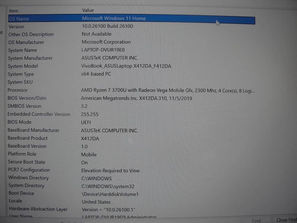 ASUS Vivobook F412DA Computers 1TB 12GB New