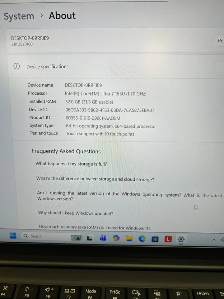 Lenovo 21KC Computers 1TB 32GB New