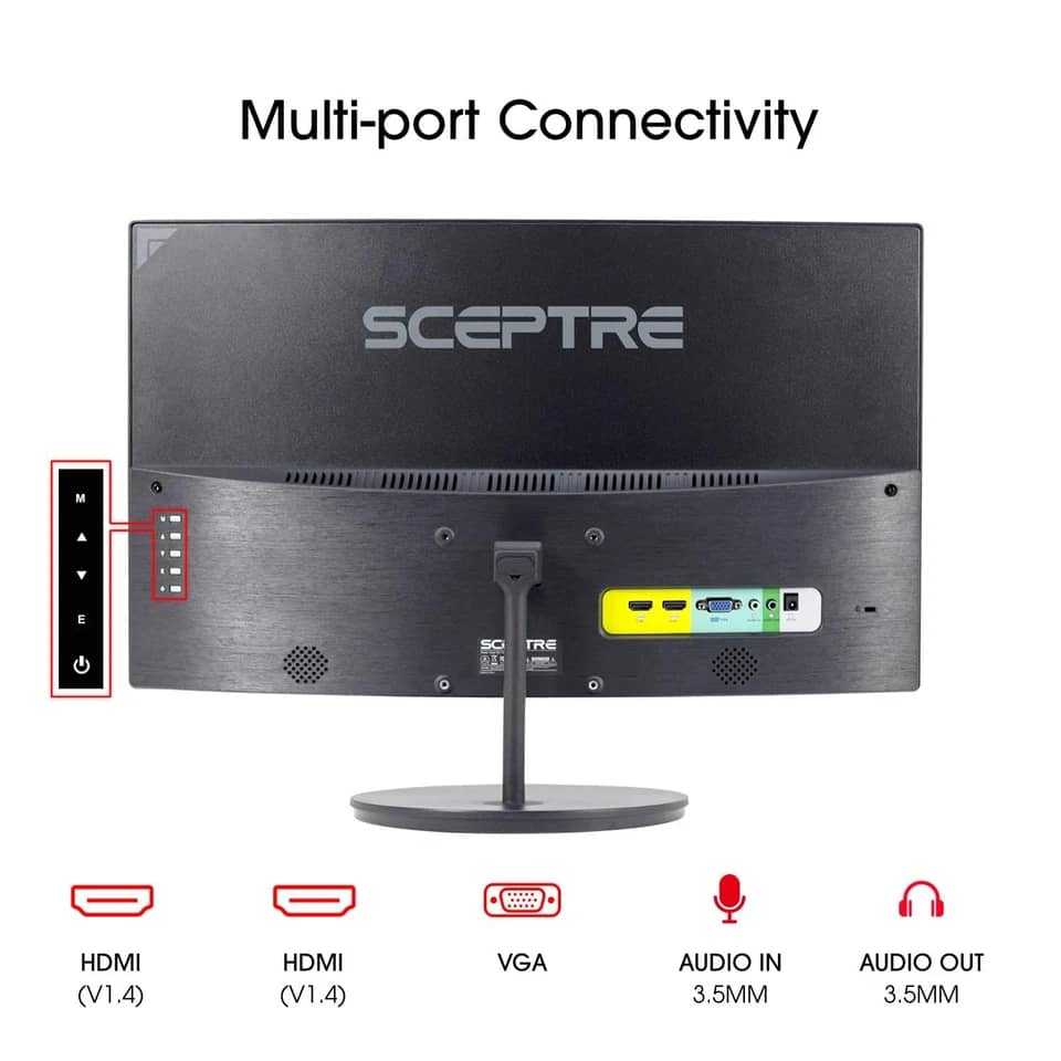 Sceptre C275W Monitors Black New