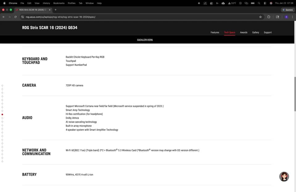 ASUS ROG Strix G634JZR Computers 32GB New