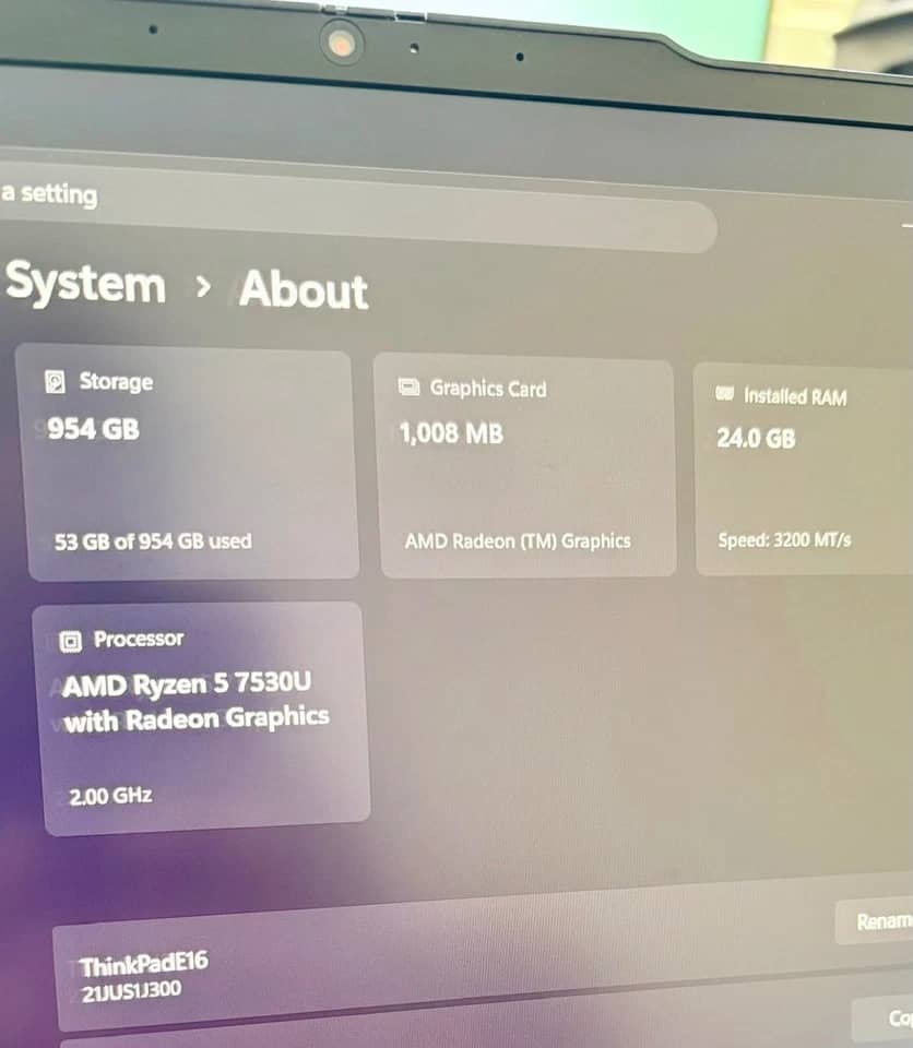 Lenovo ThinkPad E16 Computers 1.5TB 16GB New