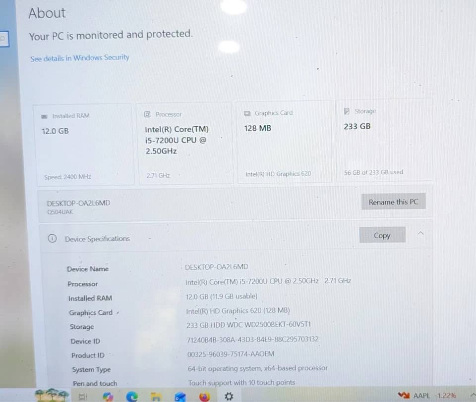 ASUS Vivobook Q504UA Computers 256GB 8GB For parts or not working