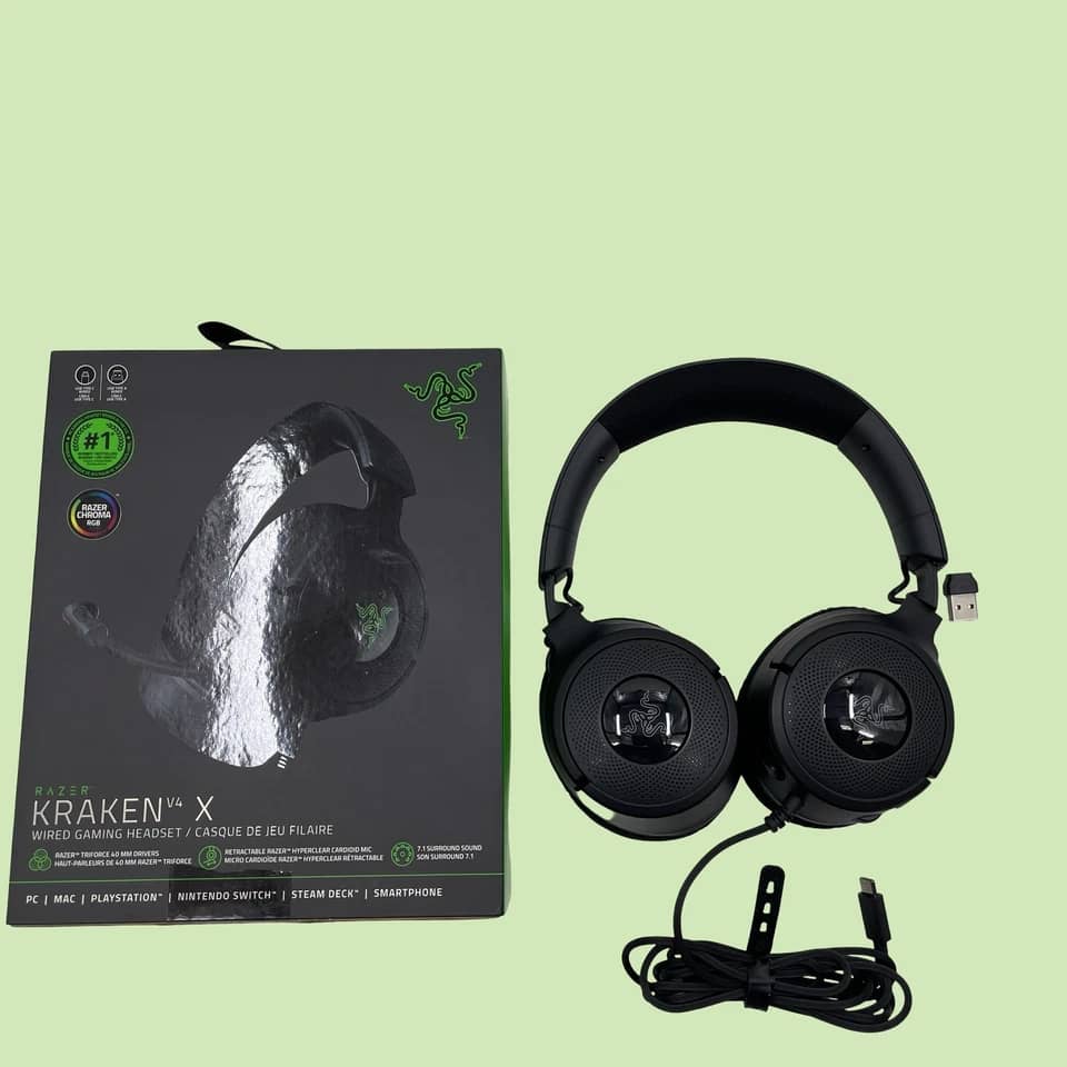 Razer Kraken V4 X Headphones & Earbuds Yellow New