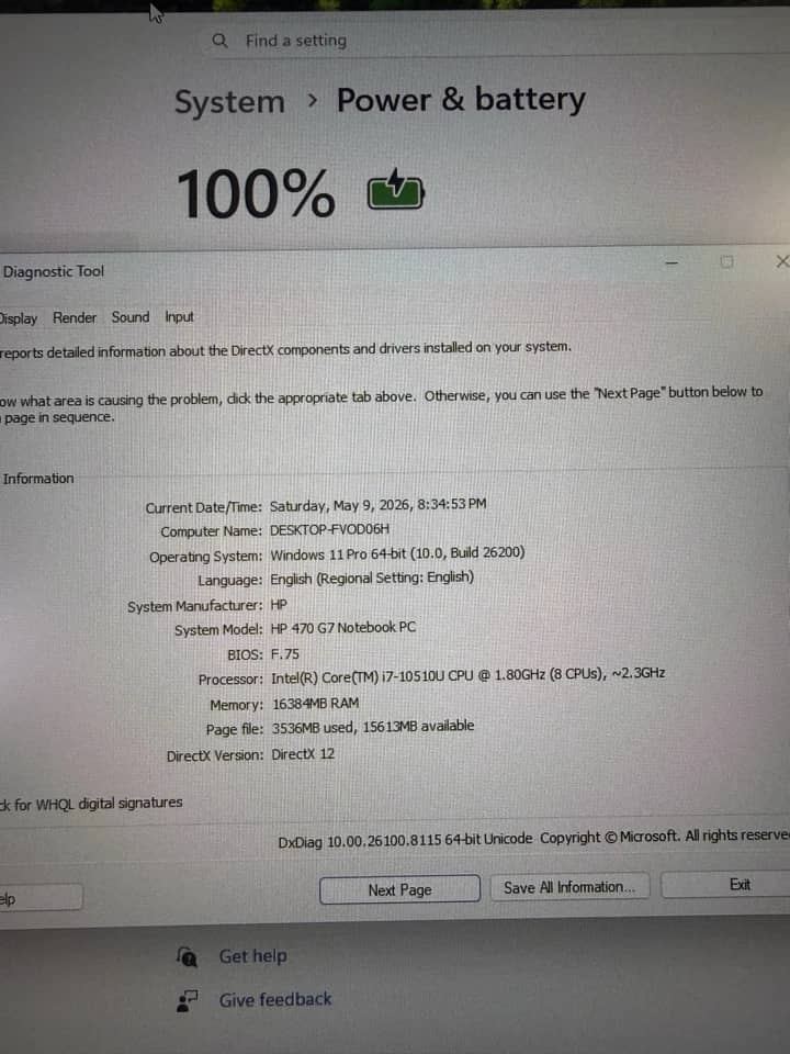 HP ProBook 470 G7 Computers 256GB 8GB Used - Good