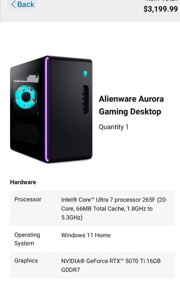 Dell Alienware Act1250 Computers 1TB 16GB New