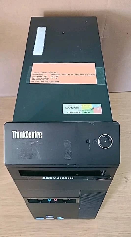 Lenovo ThinkCentre M82 Computers 250GB 8GB Used - Good