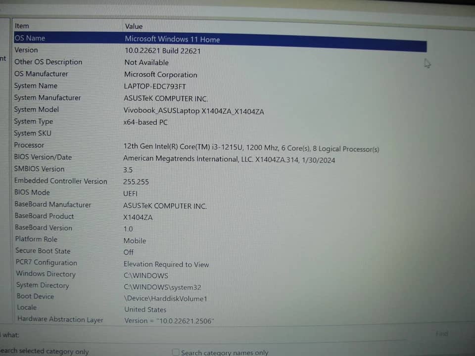 ASUS Vivobook X1404ZA Computers 128GB 8GB New