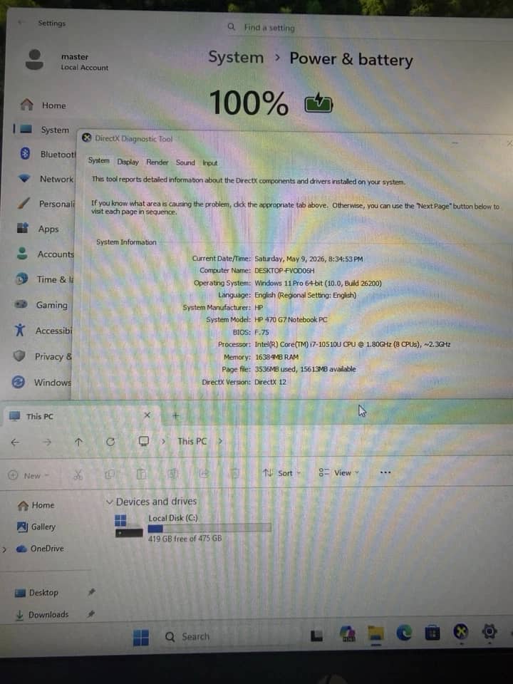 HP ProBook 470 G7 Computers 256GB 8GB Used - Good