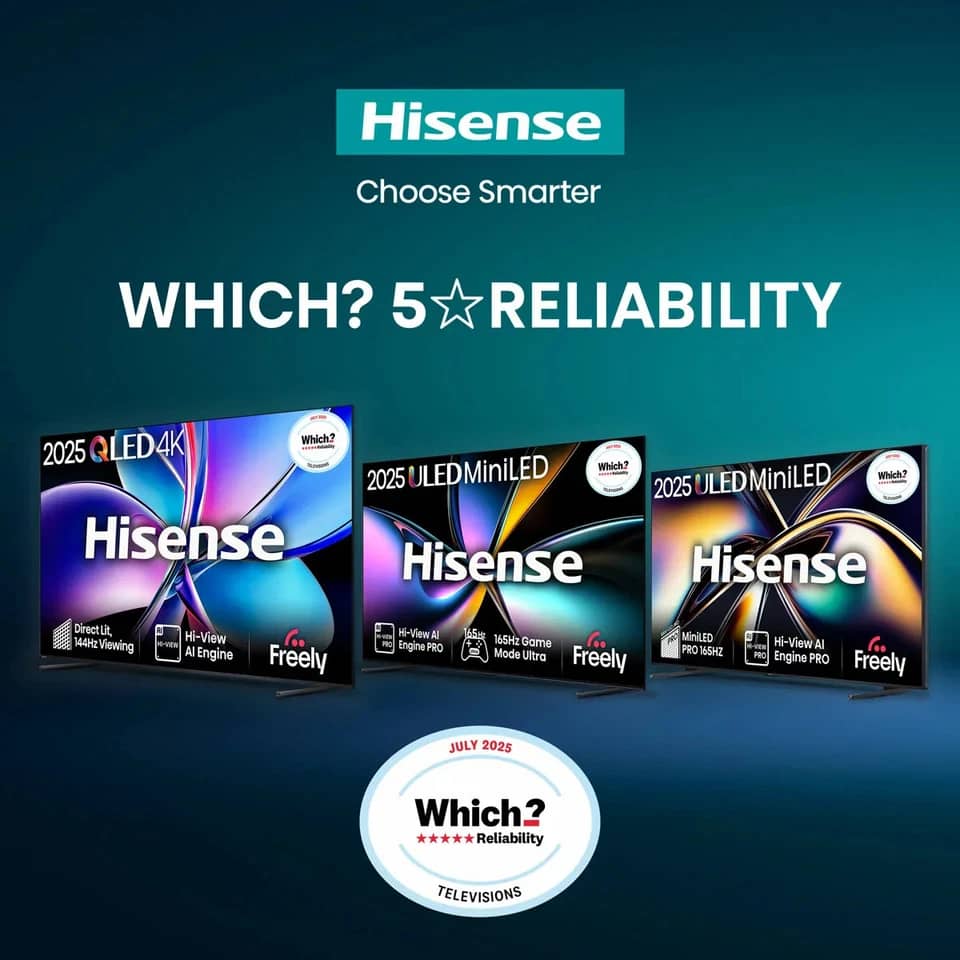 Hisense 75U8QTUK TVs Black New
