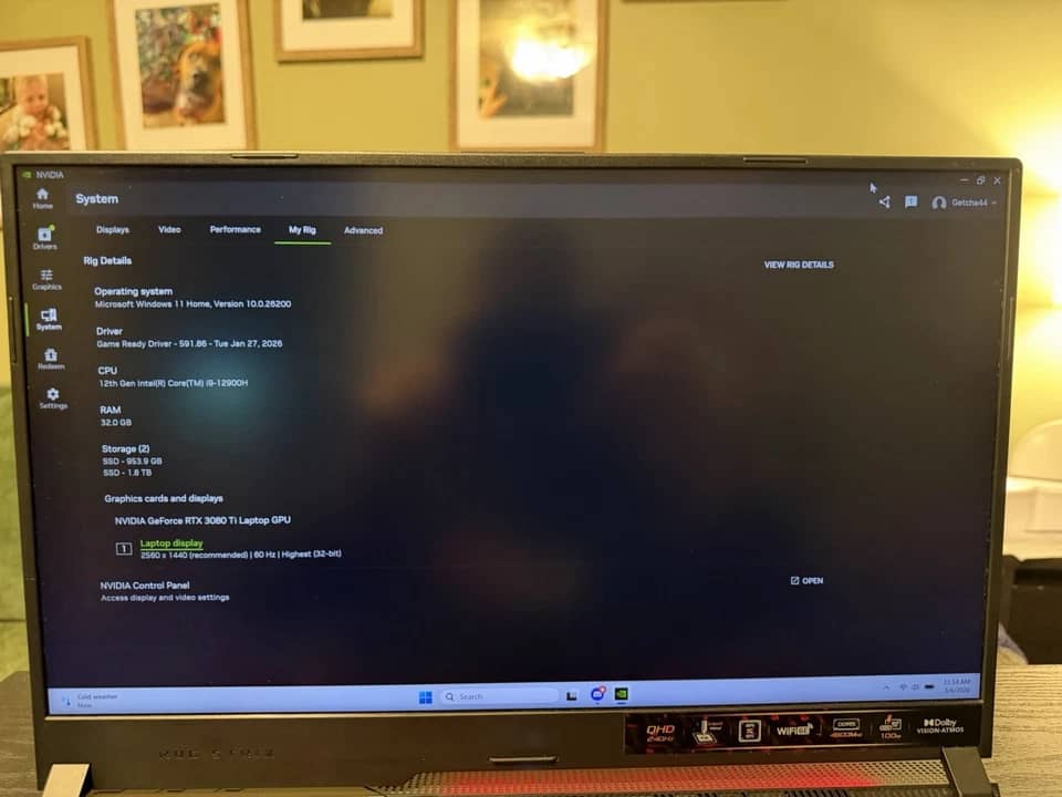 ASUS ROG Strix Scar 17 Computers 1TB 32GB New