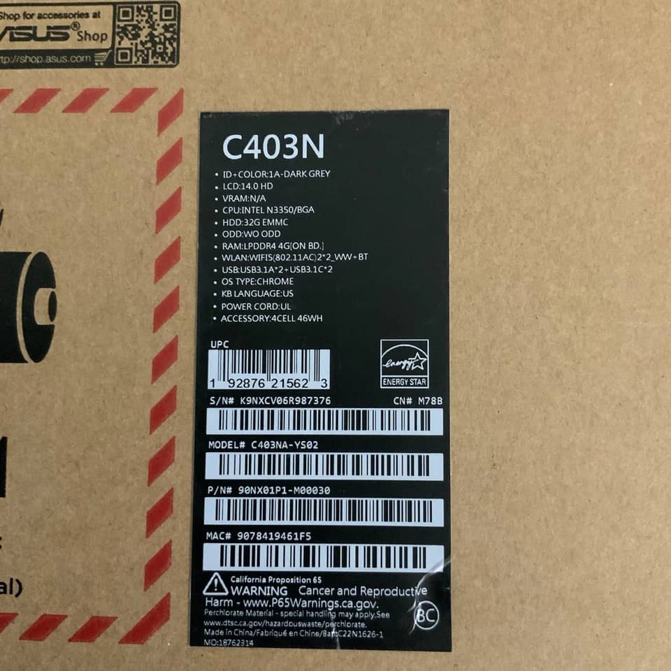 ASUS Chromebook C204 Computers 32GB 4GB Used - Good