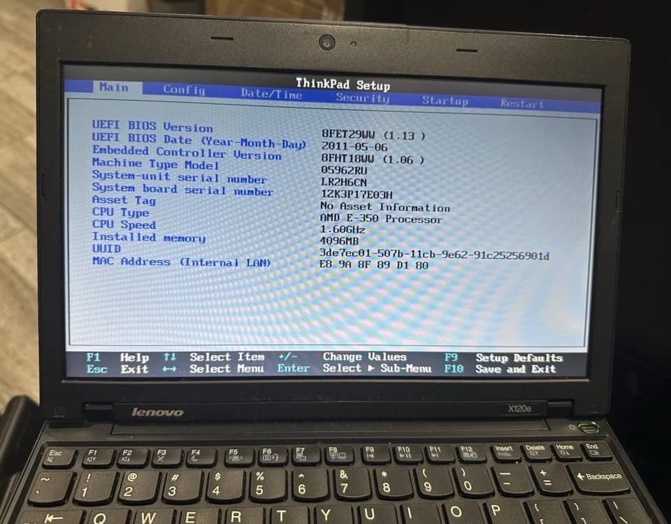 Lenovo ThinkPad X120E Computers 120GB 4GB Used - Good