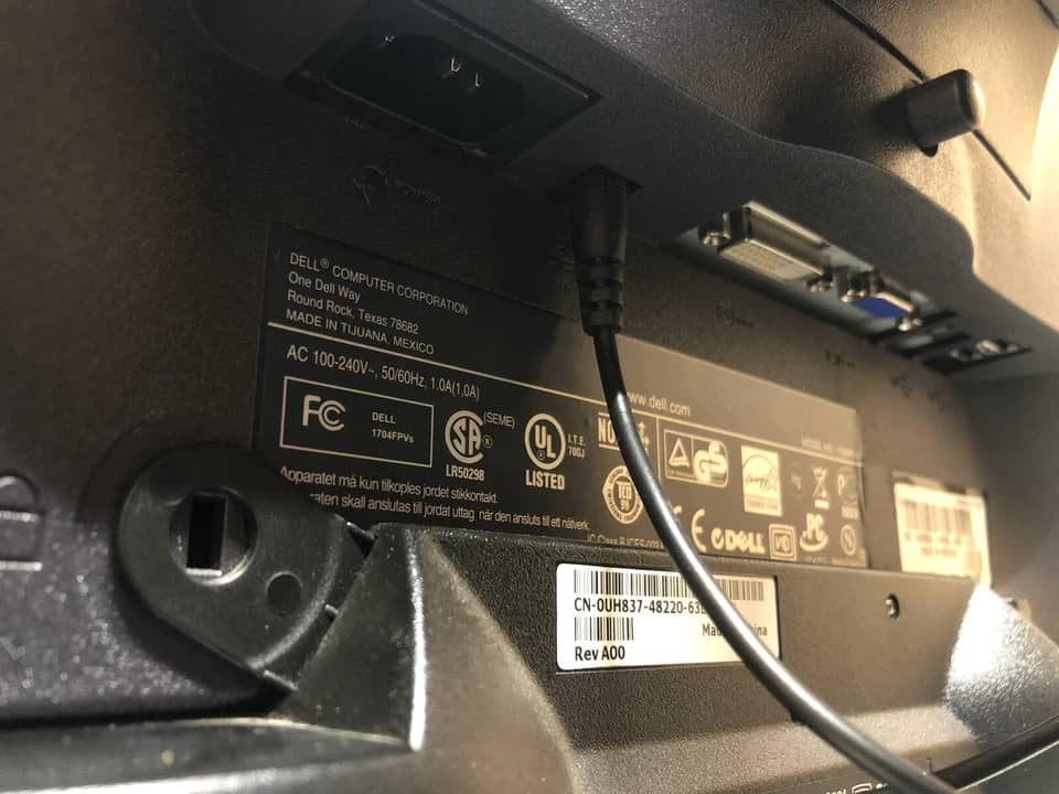 Dell 1704FPVS Monitors Black Used - Good