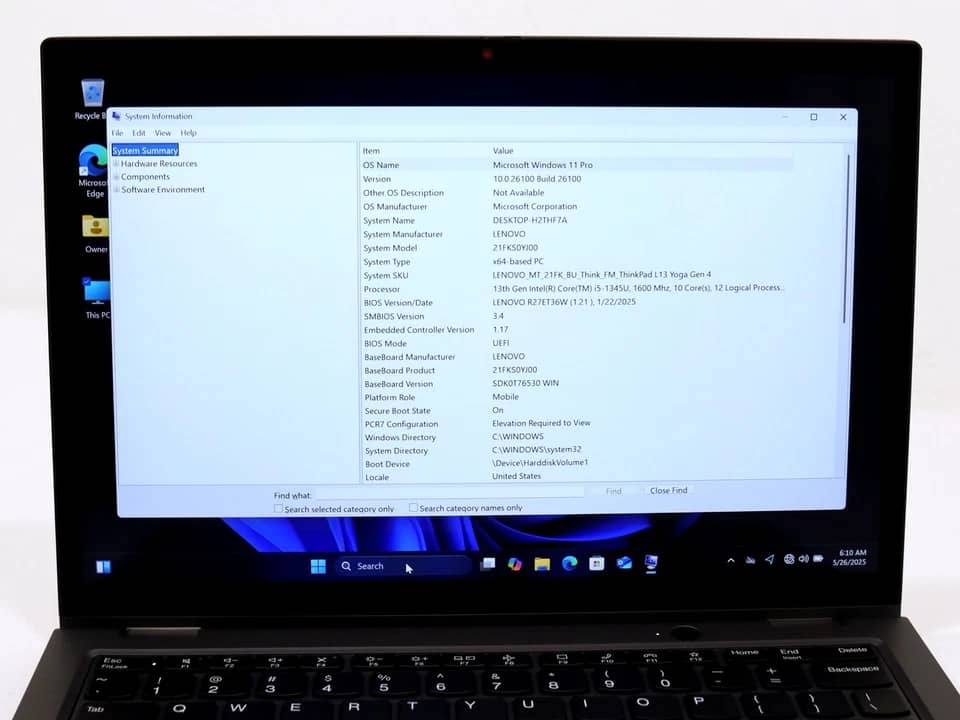 Lenovo ThinkPad L13 Gen 4 Computers 512GB 16GB Open-Box Excellent