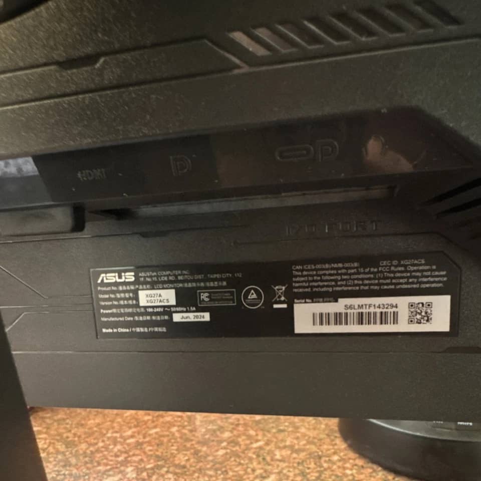 ASUS XG27ACS Monitors New