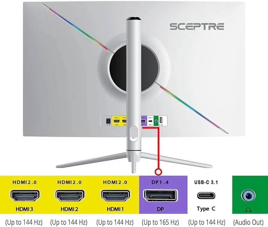 Sceptre C325B Monitors Black New