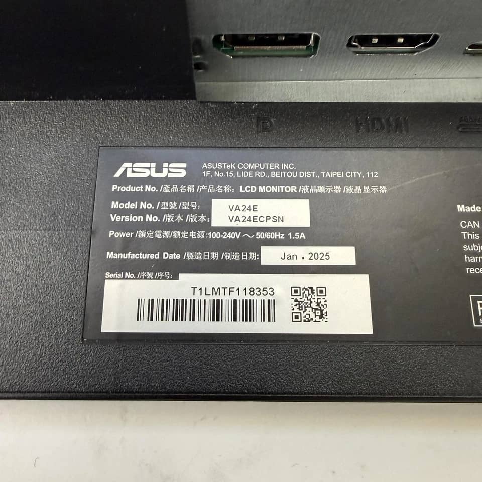 ASUS VA24ECPSN Monitors Used - Like New