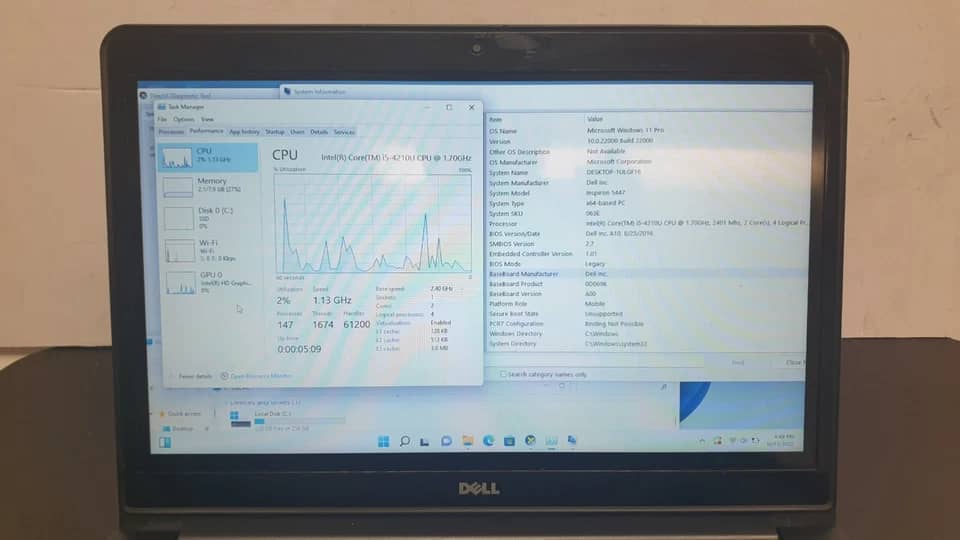 Dell Inspiron 5547 Computers 1TB 8GB For parts or not working